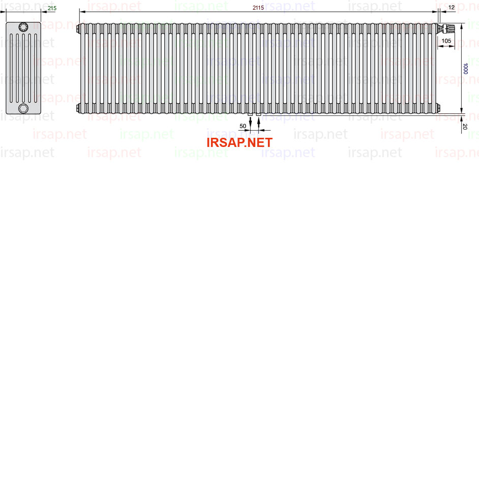 Радиатор IRSAP Tesi 61000/47 T52 CL 01